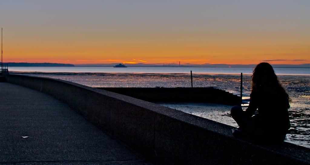 Guardando il tramonto....