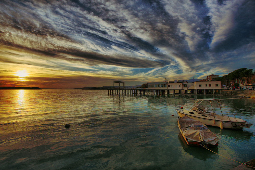Tramonto sul Trasimeno