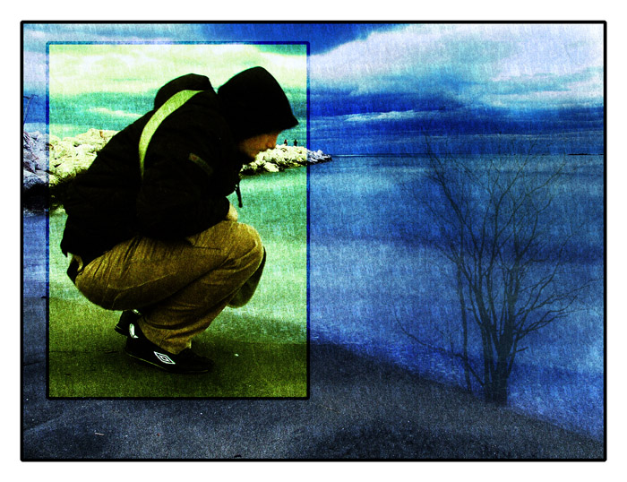 Me, myself, the tree and a couple of men maybe coming from Lilliput