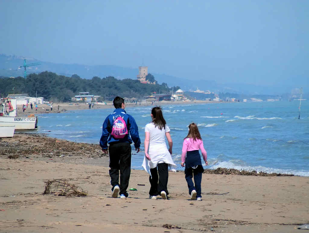 Passeggiata sul mare...