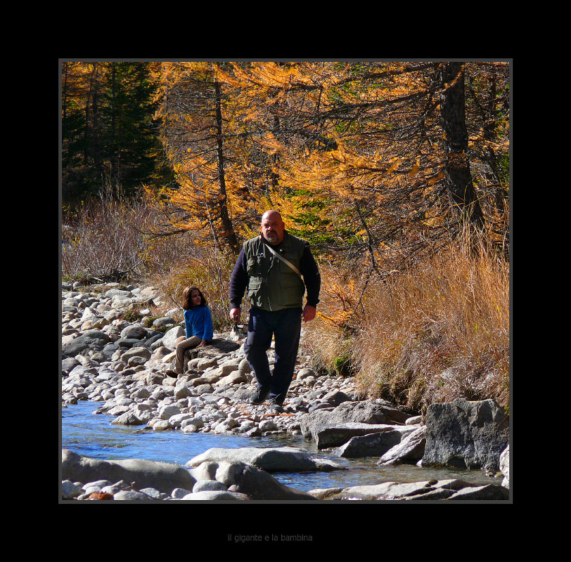 il gigante e la bambina