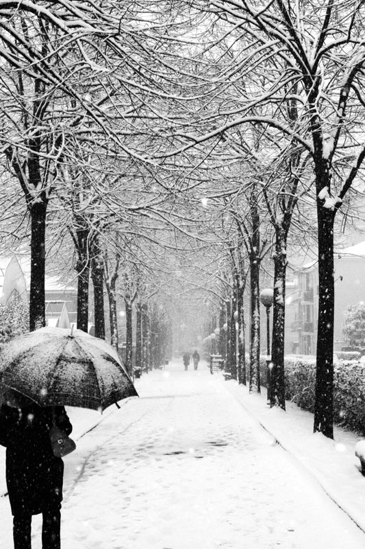 Nevicata a Melegnano