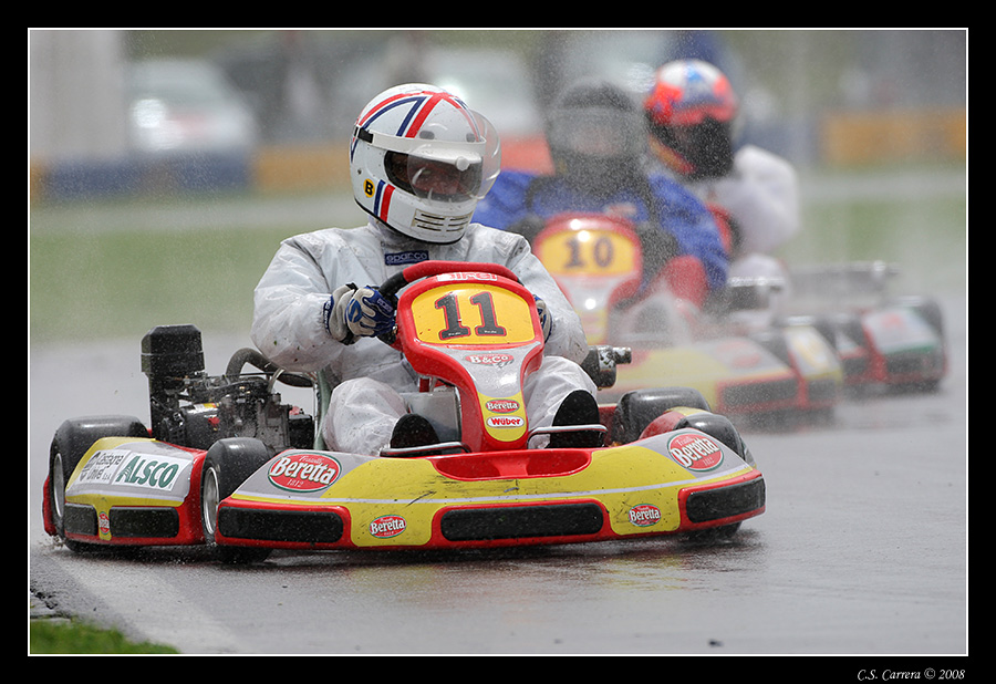 Pioggia e kart