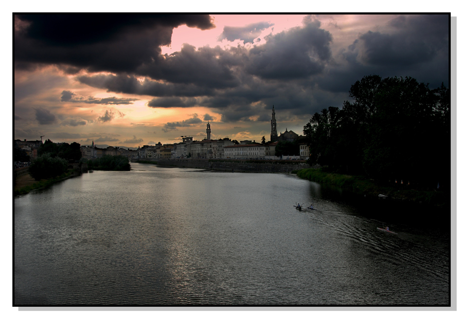 L'Arno tra un temporale e.......l'altro