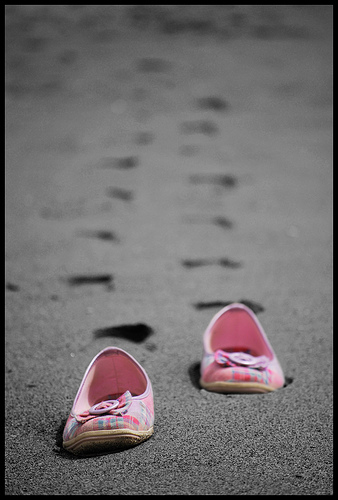 Ballerine rosa a passeggio...