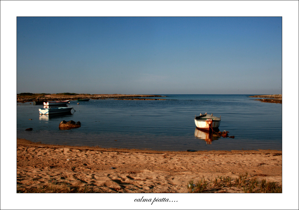 calma piatta...