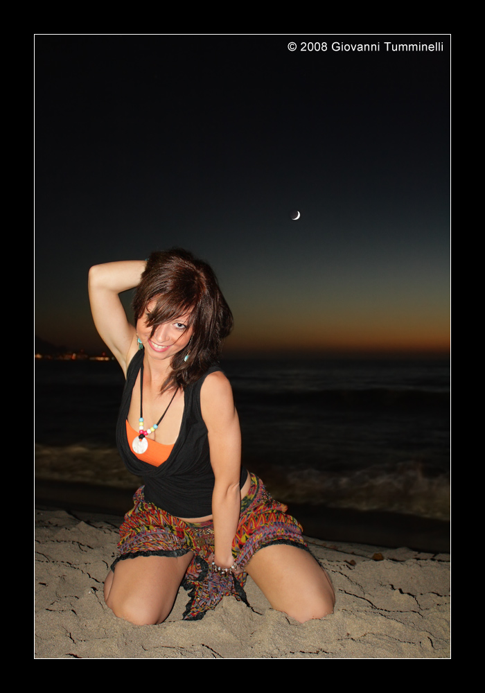 Emanuela al tramonto