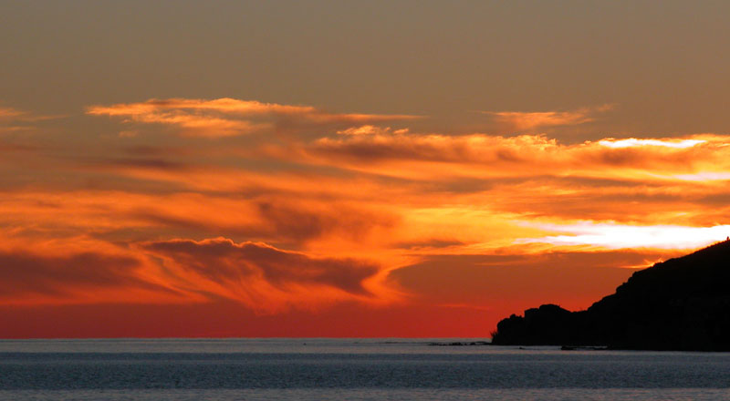 Tramonto nel Cilento