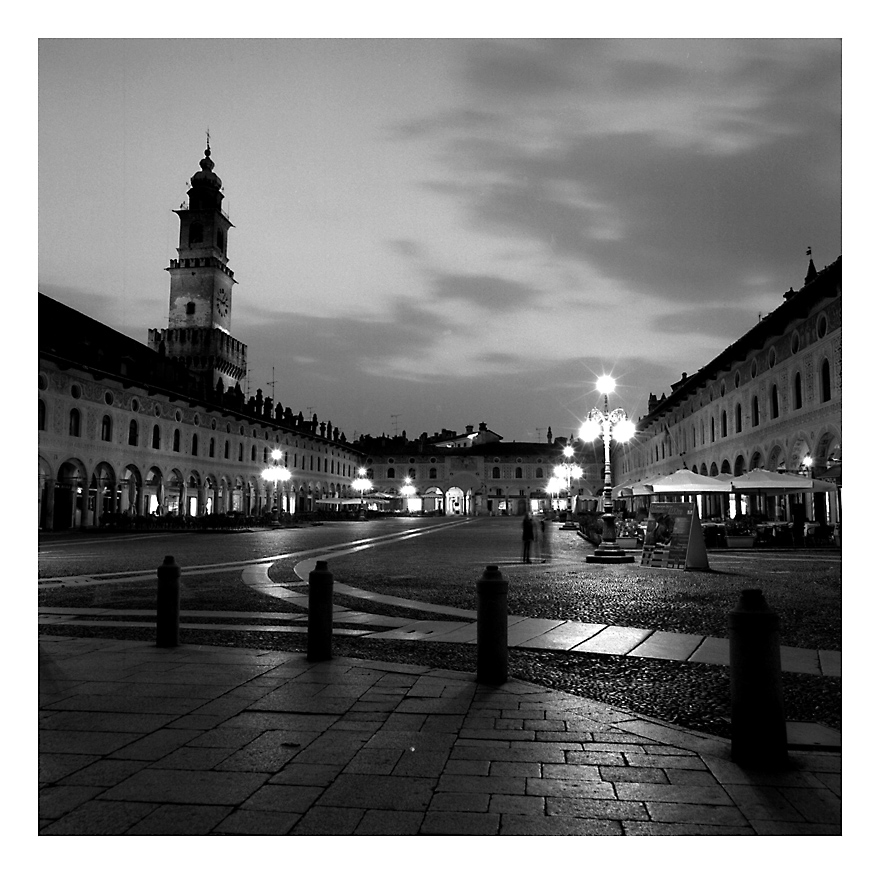 crepuscolo a Vigevano