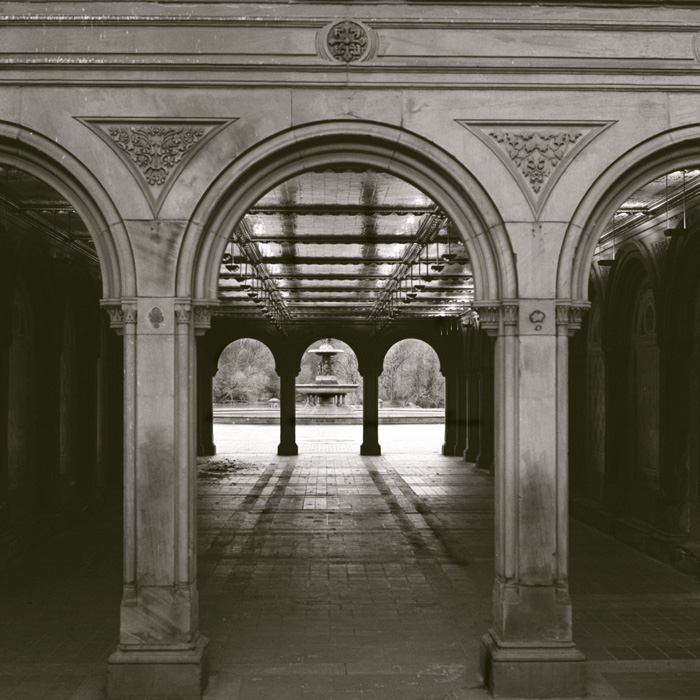 La fontana di Bethesda, Central Park, NY