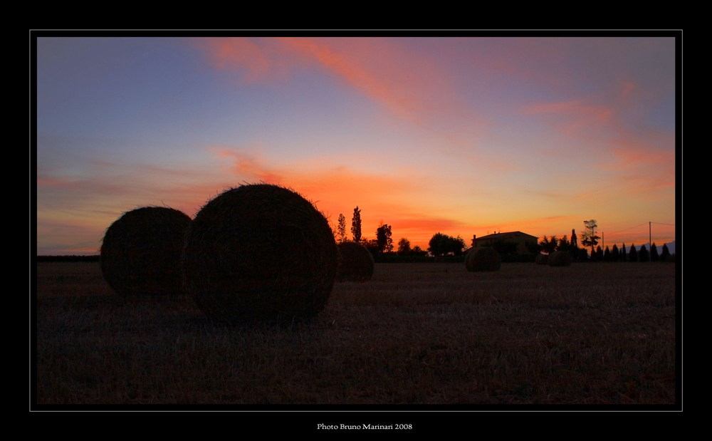 Campagna al tramonto
