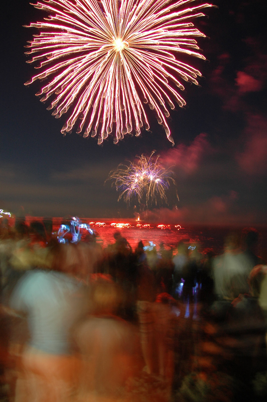 fuochi dalla spiaggia