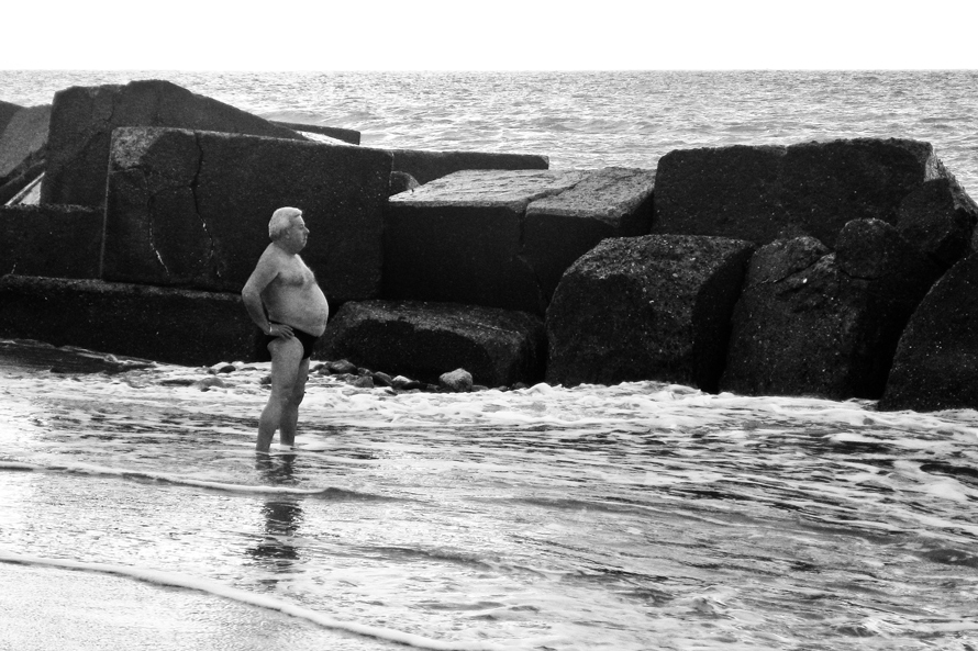 summer on a solitary beach