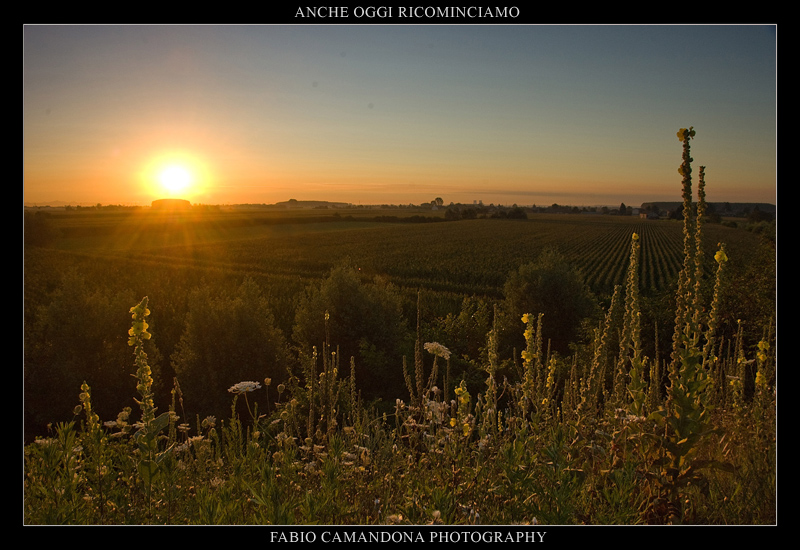 e anche oggi ricominciamo