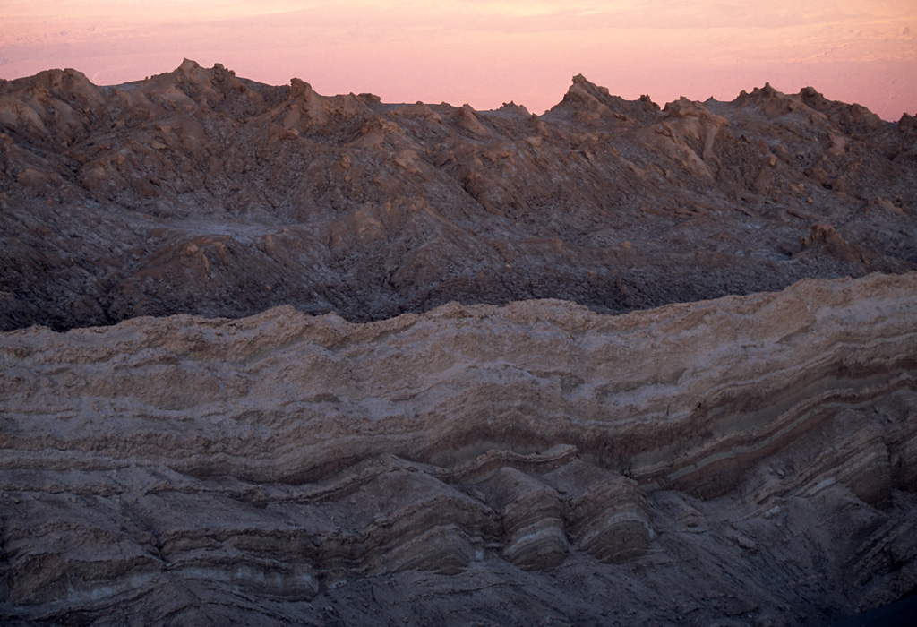 cile valle della luna:tramonto