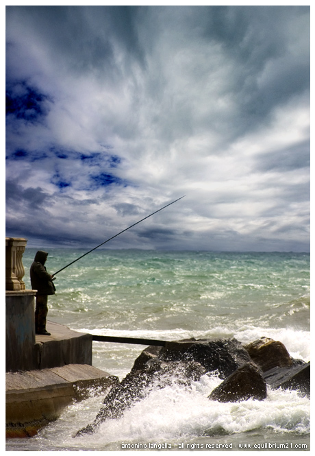 Pescatore Nella Tempesta