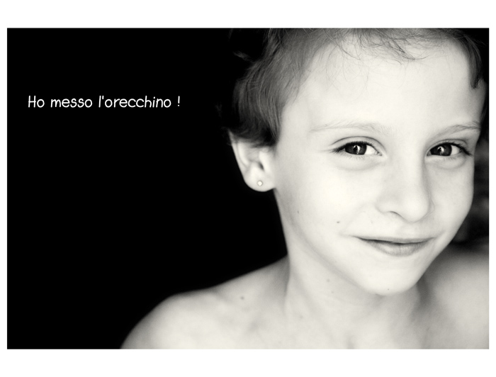 ho messo l'orecchino