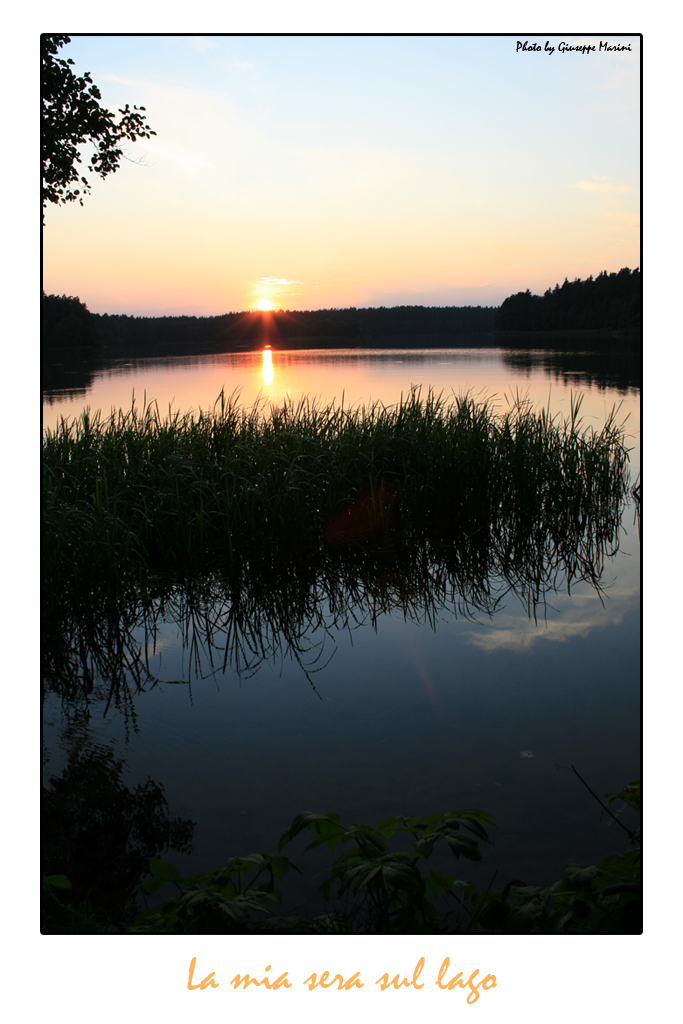 La mia sera sul lago