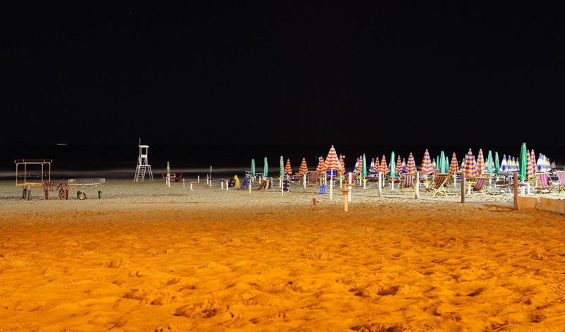 Beach by night