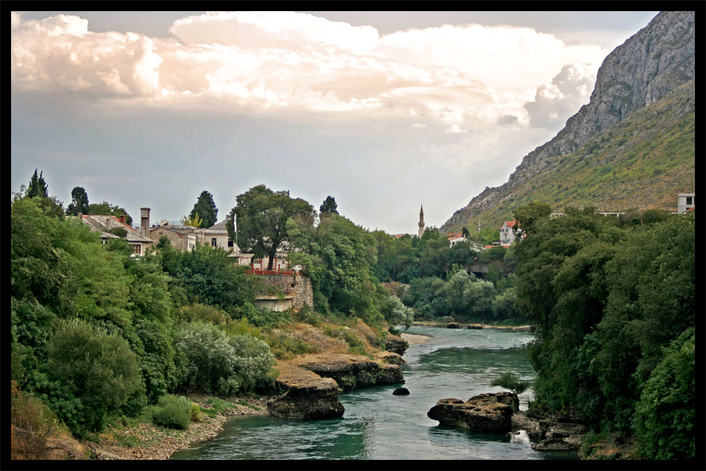 Mostar from a bridge