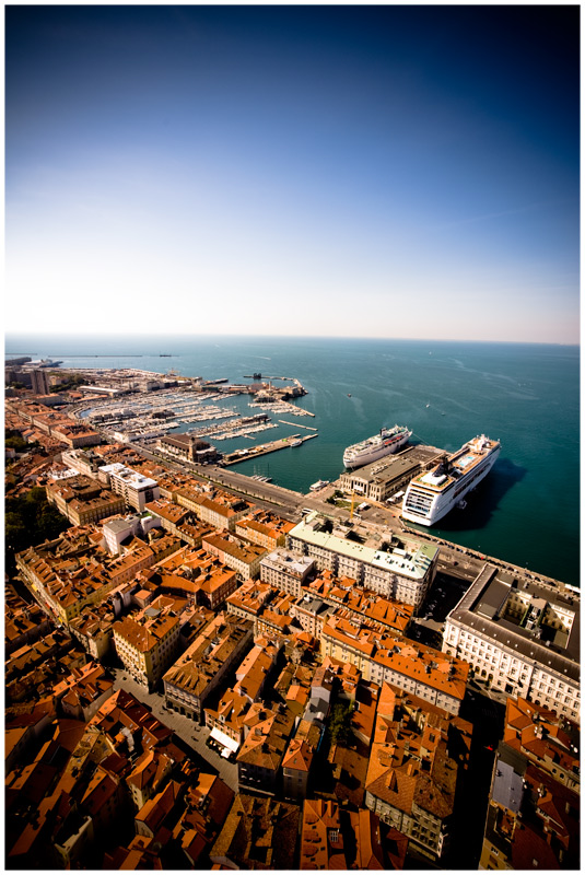 Below is Trieste...