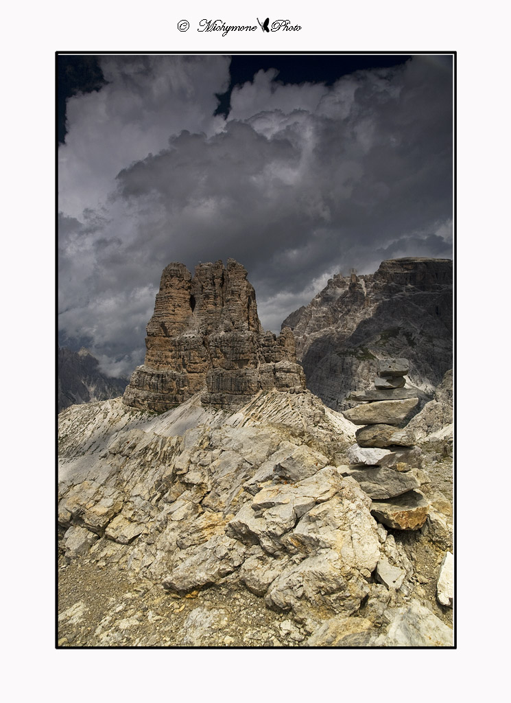 the threatening clouds