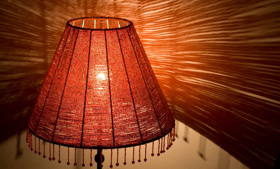 Dettagli di luce rossa