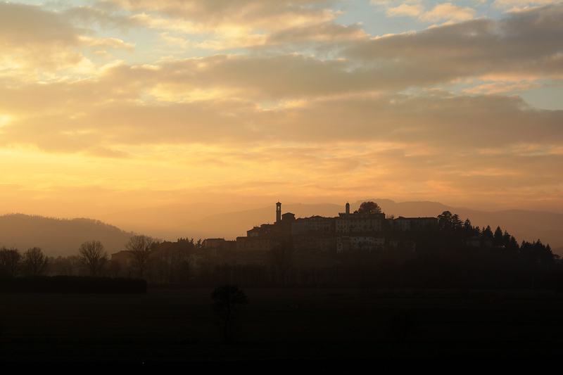 Tramonto su Anghiari