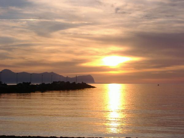 Tramonto Terrasini _spiaggia magaggiari_