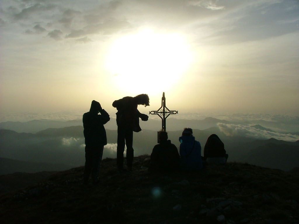 Gita sulla cima del monte Antoroto