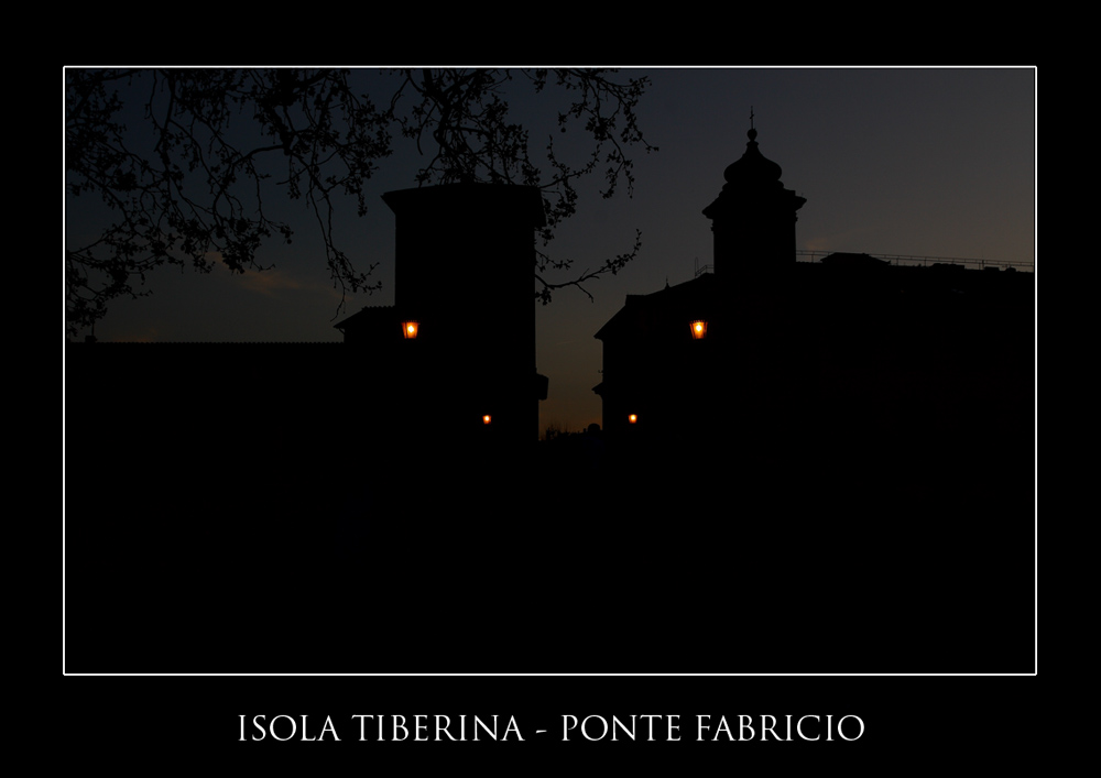 ISOLA TIBERINA TRAMONTO