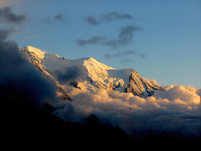 TRAMONTO SUL MONTE BIANCO