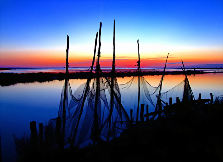 CREPUSCOLO SUL DELTA DEL PO