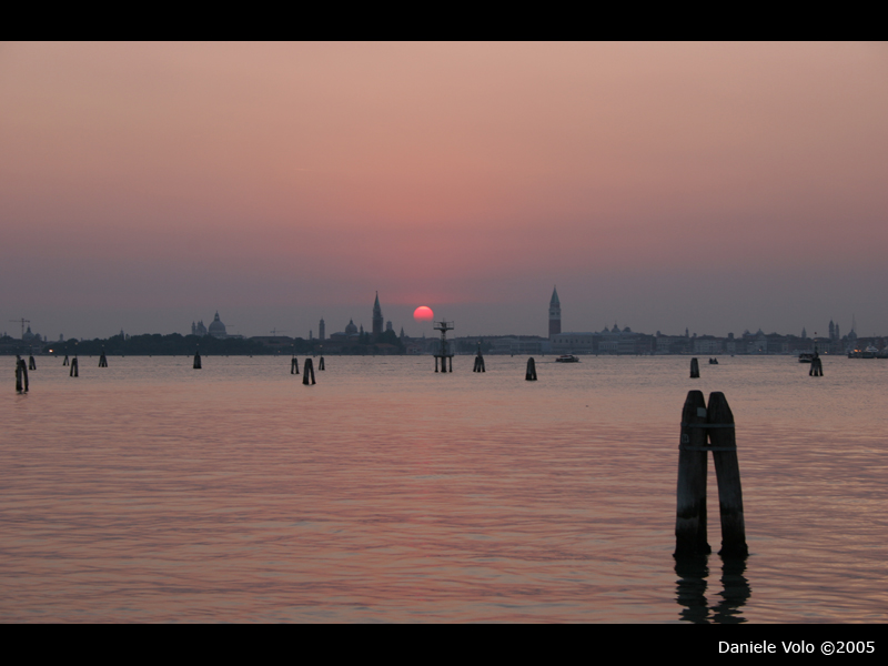 Tramonto dal Lido
