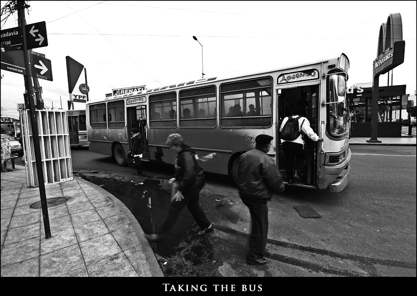 Taking the Bus B/N