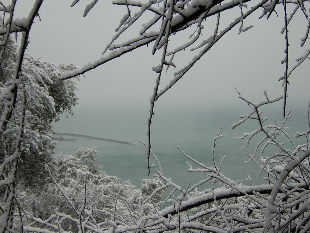 chiavari sotto la neve
