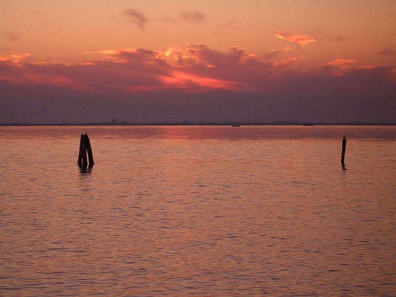 Tramonto in laguna