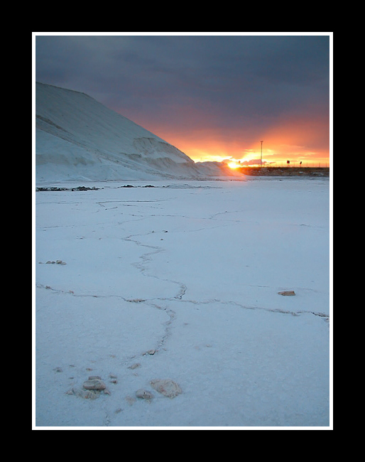 ...TRAMONTO SULLA SALINA...