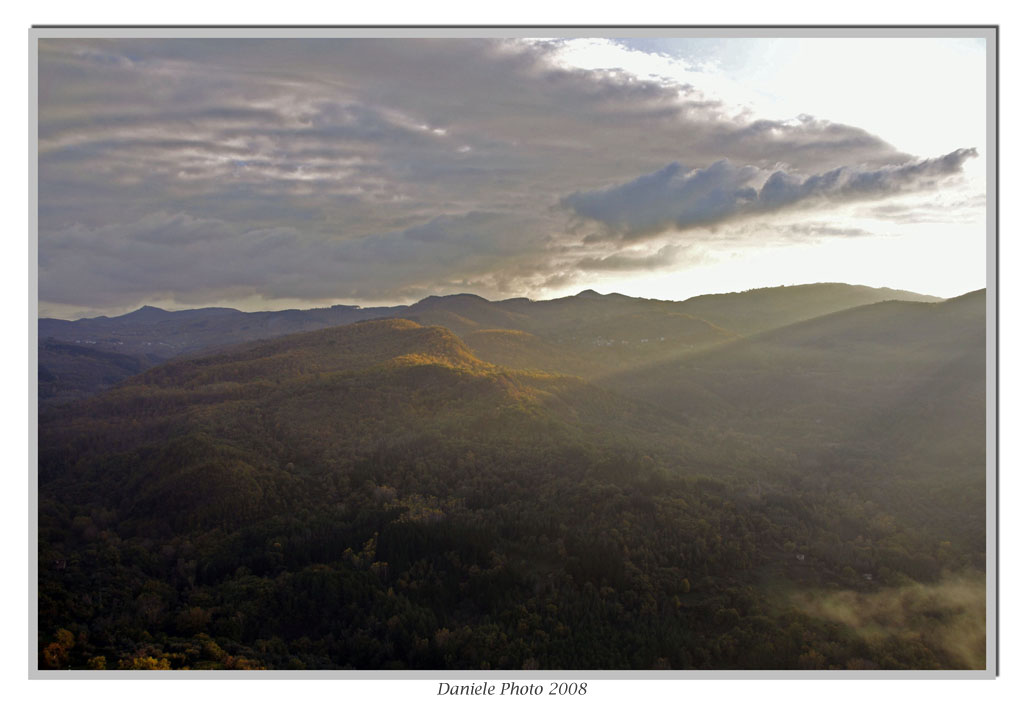 tramonto & foschia autunnale