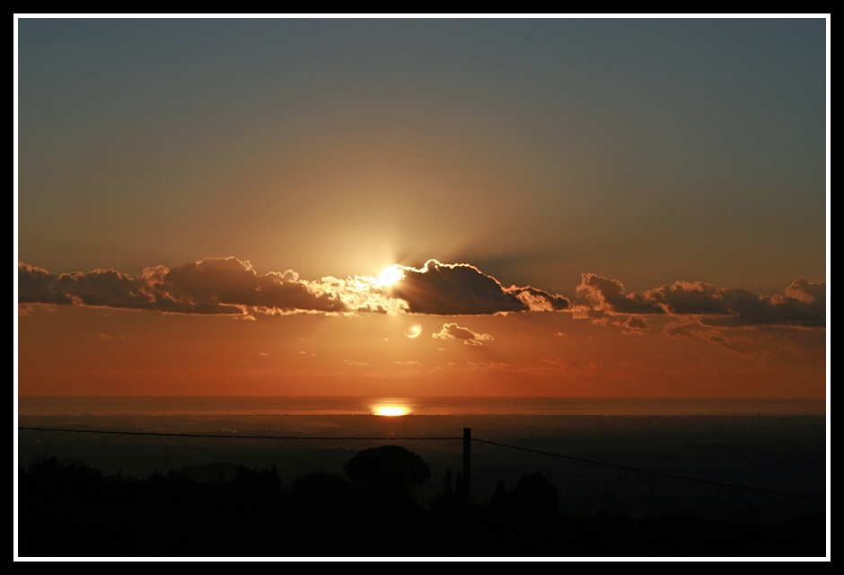 Tramonto dai Castelli Romani