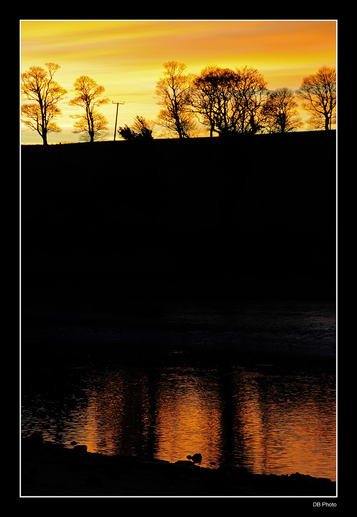 Riflessi al tramonto - Cramond Place - Edinburgh.