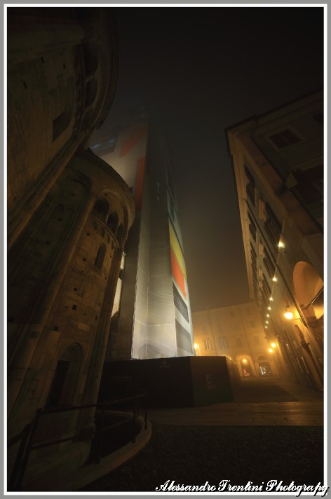 nebbia in piazza grande