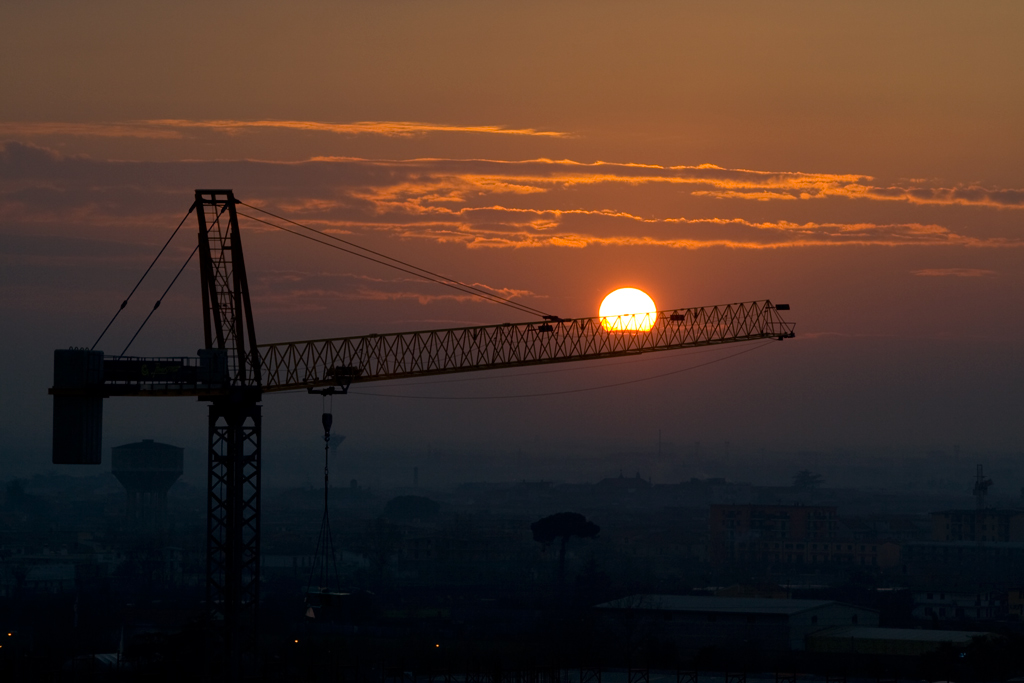 Il rosso dal mio balcone..