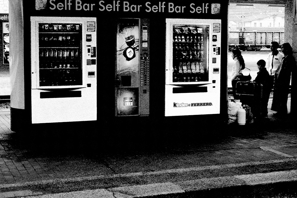 Famiglia in stazione