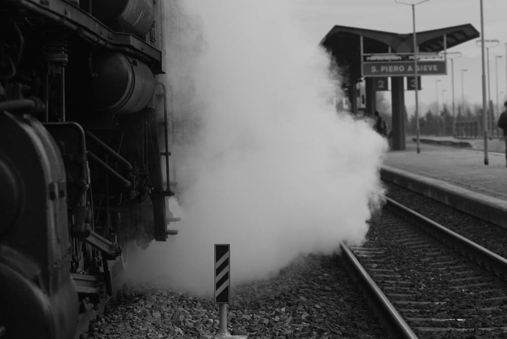 Il vecchio treno a vapore