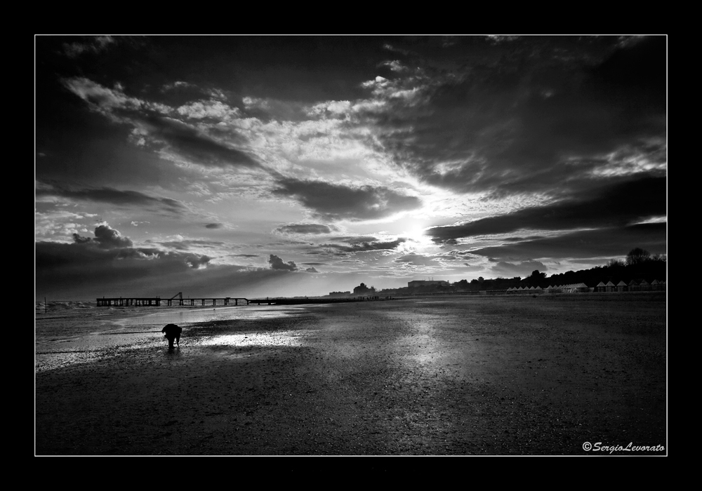 ....in spiaggia, d�inverno ....