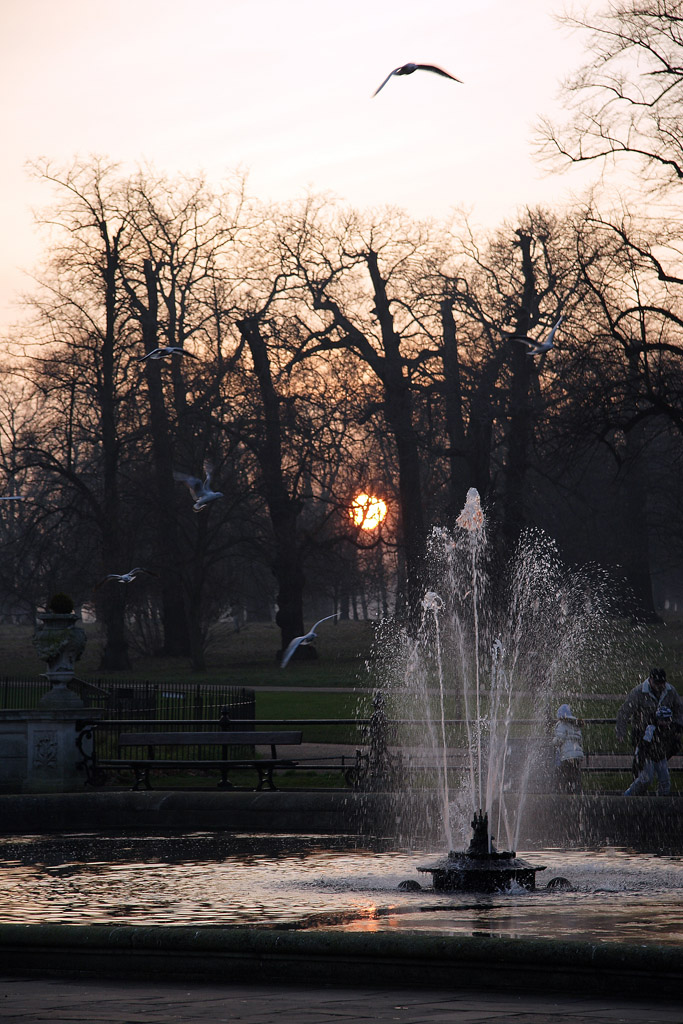 Tramonto su Hyde Park