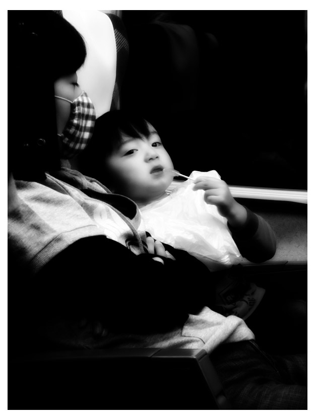 Travelling on Shinkansen, Japan