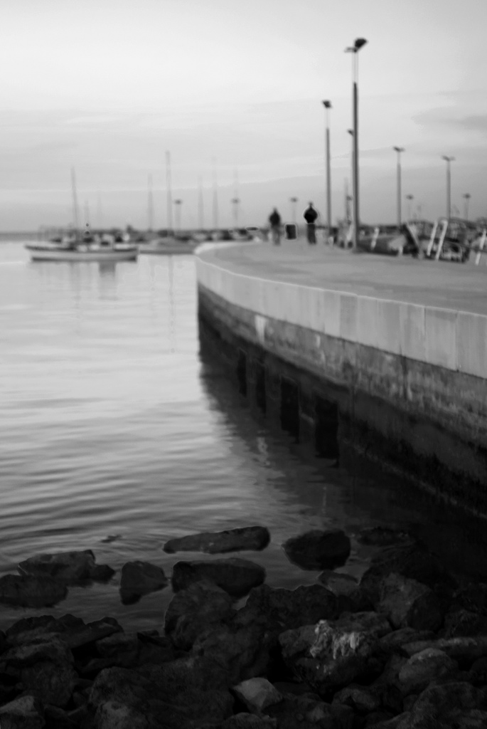 Sul molo a Capodistria