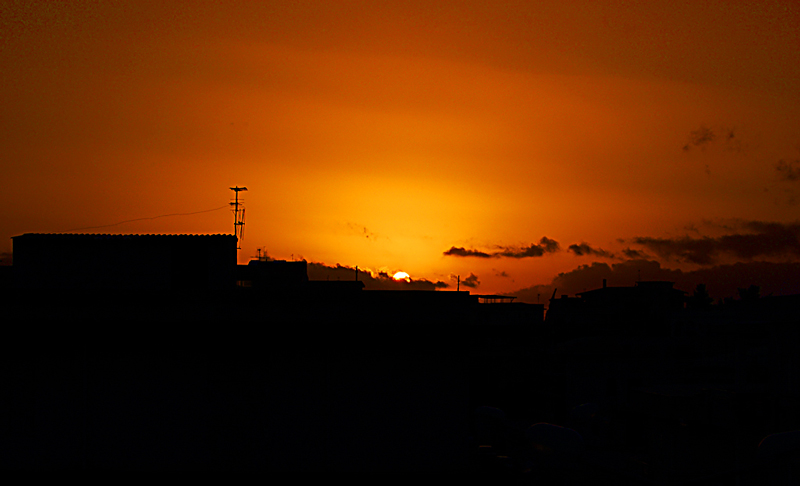 tramonto cittadino